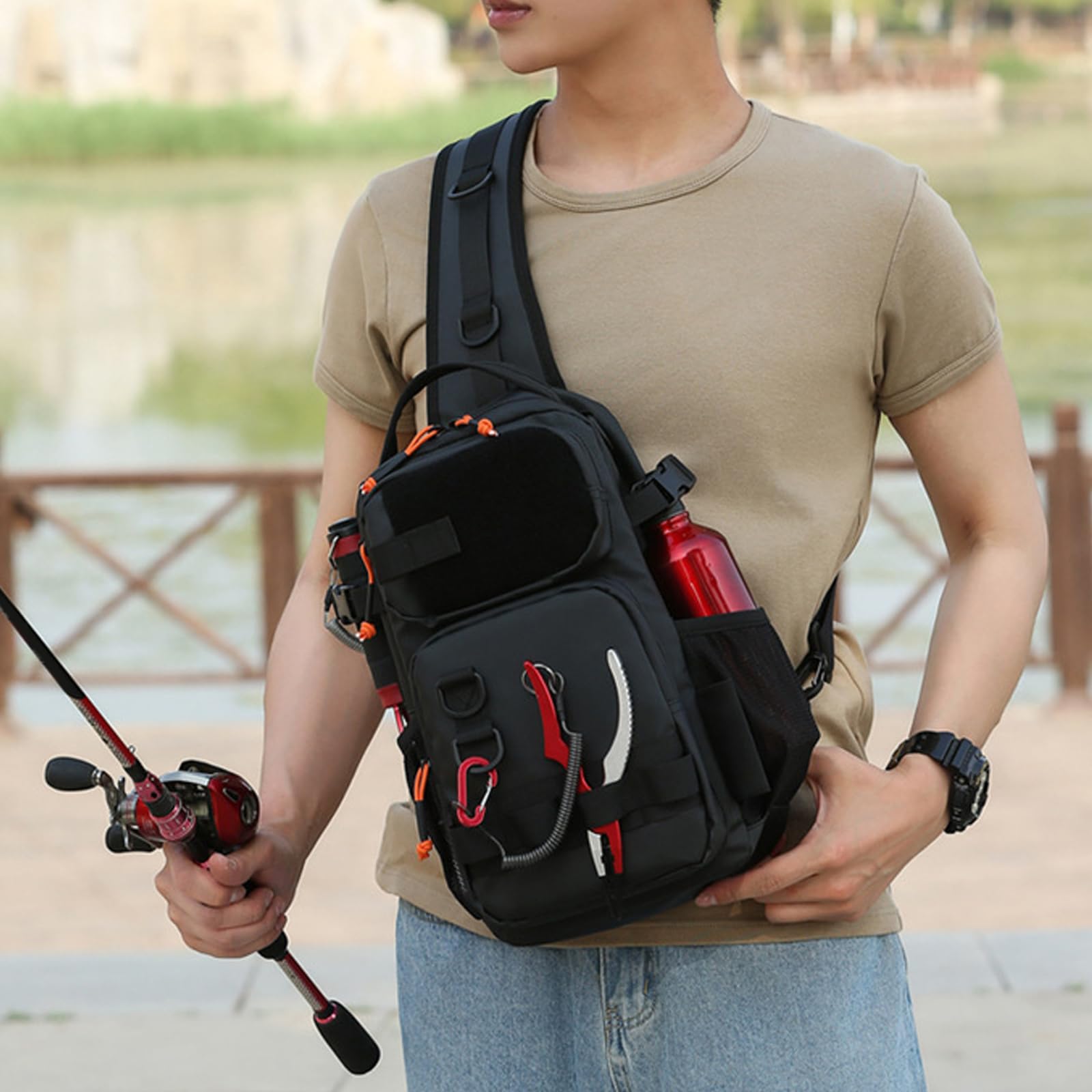 Sac à dos à outils au design intelligent, organiseur en toile solide avec coutures renforcées et sangle isolante, porte-outils pour la construction