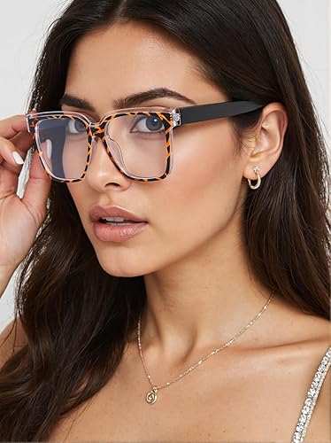 Miniatura 2 de Lentes bloqueadores de luz azul de gran tamaño para mujeres y hombres, anteojos cuadrados de moda, anteojos de computadora sin receta