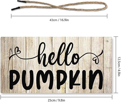 Vista 66 de Letrero decorativo para puerta delantera, decoración rústica de bienvenida de otoño para colgar en la pared, placas de madera para porche de granja