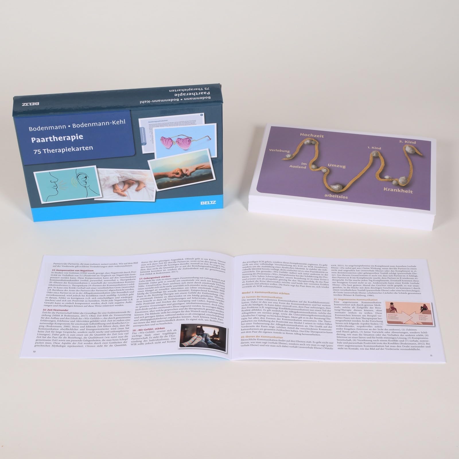 Paartherapie: 75 Therapiekarten. Mit 30-seitigem Booklet in hochwertiger Klappkassette, Kartenformat 16,5 x 24 cm (Beltz Therapiekarten)