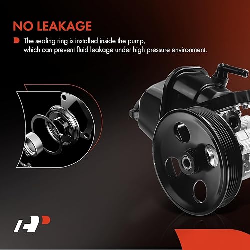 Miniatura 7 de A-Premium Bomba de dirección asistida, con polea y depósito, compatible con Chevrolet Captiva Sport 2012 2013 2014 2015, L4 2.4L, repuesto #