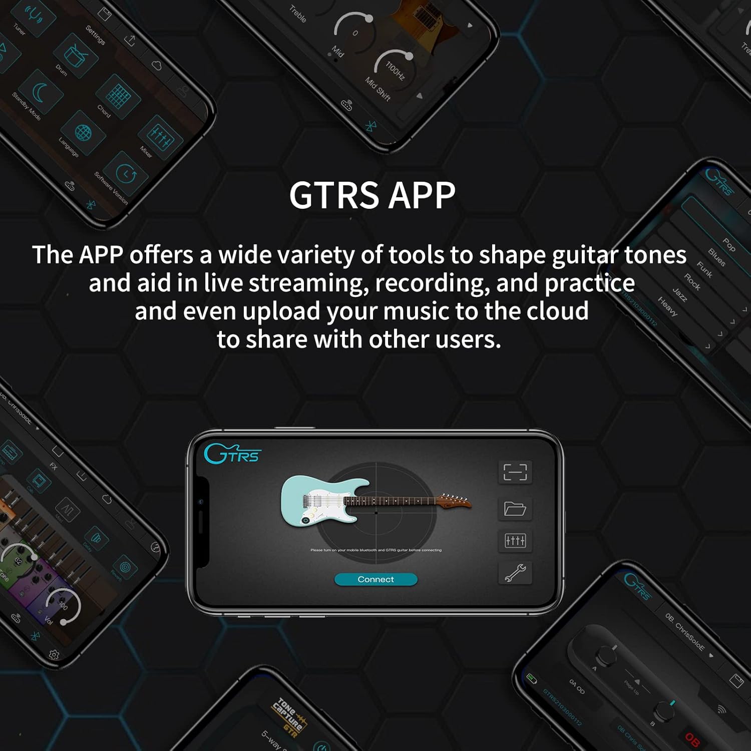 Buy GTRS S800 Electric Guitar Kit Rosewood Fretboard with Intelligent