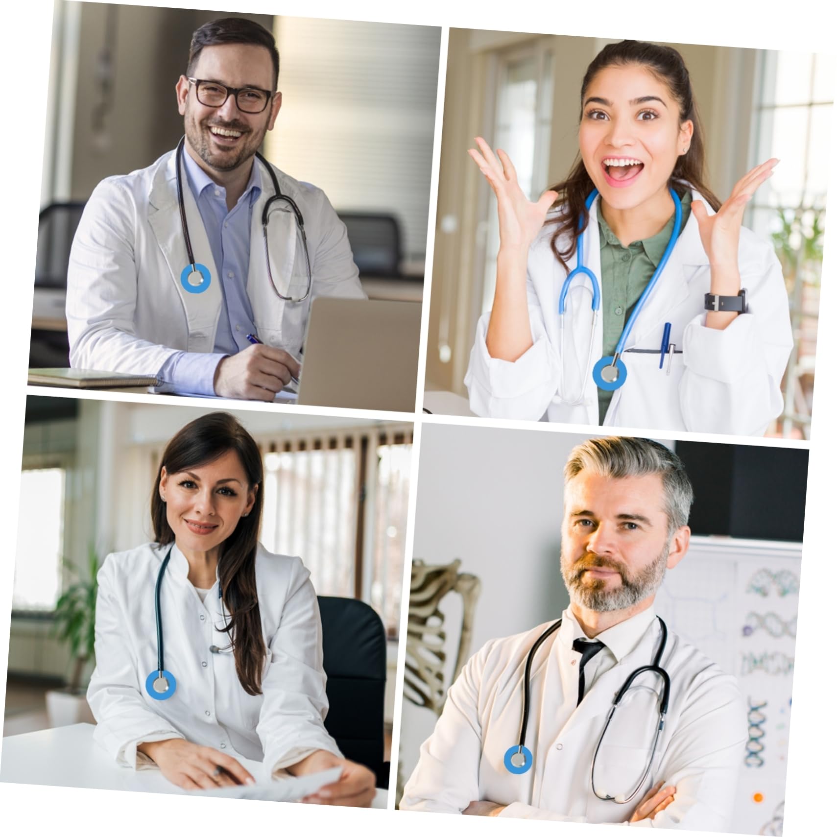 Zerodeko 10 Juegos Cubierta De Estetoscopio De Silicona Protector Estetoscopios Accesorios Médicos Y Estudiantes De Instalar 10 Piezas X 10