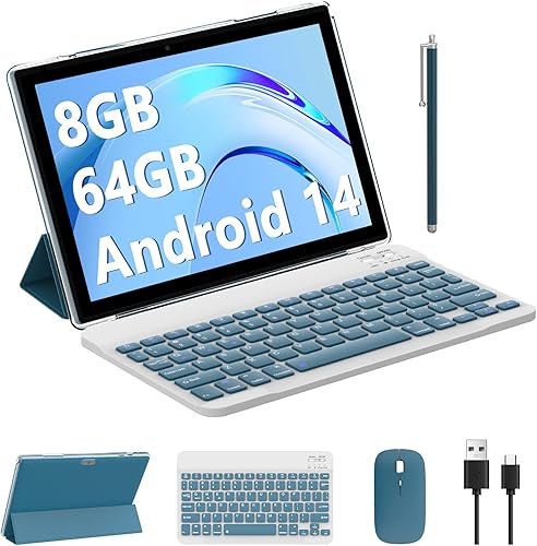 Vista 30 de BYANDBY Tablet Android 2025, tableta de 10.4 pulgadas, 16 GB+128 GB+1 TB expandir, tabletas Android con procesador Octa Core, 2000 x 1200 FHD, WiFi
