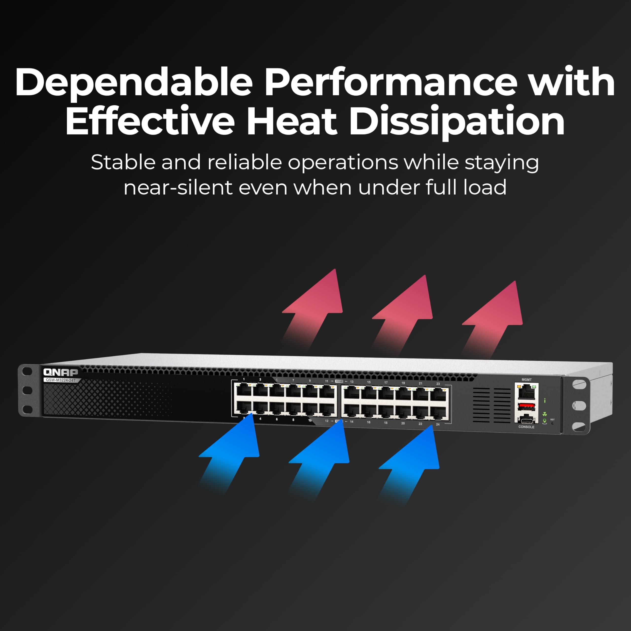 Amazon.com: QNAP 24-Port 1U Rackmount High-Density L3 Lite 10GbE 