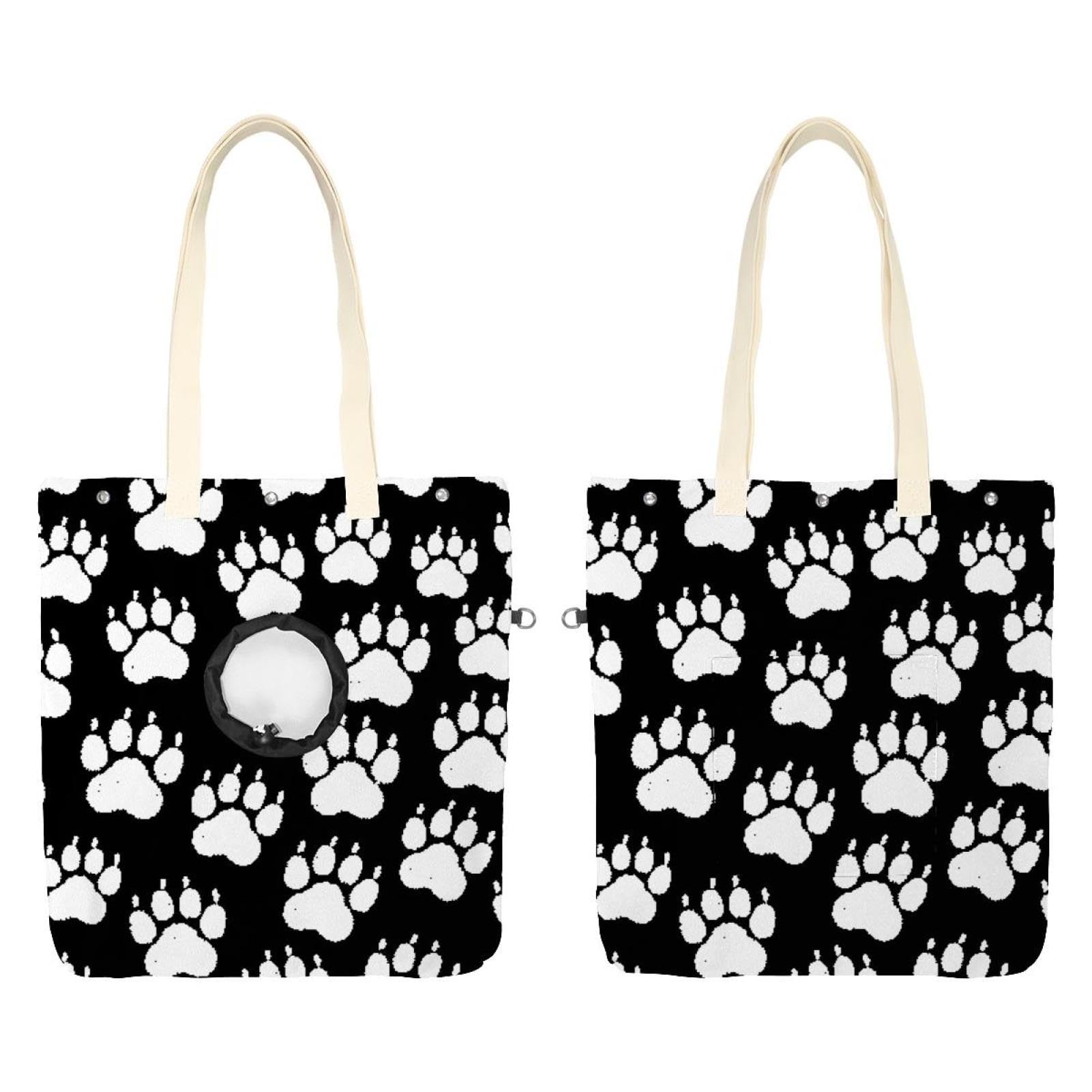Sac de transport portable pour chaton et chiot avec bandoulière souple en toile