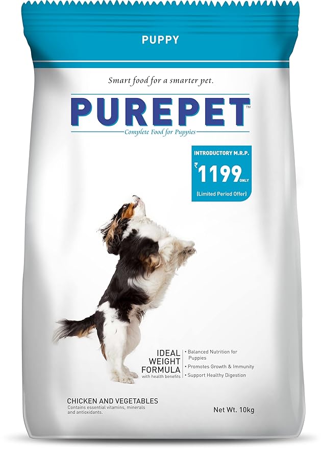 Purepet Chicken & Vegetables Puppy Dog Food, 10kg