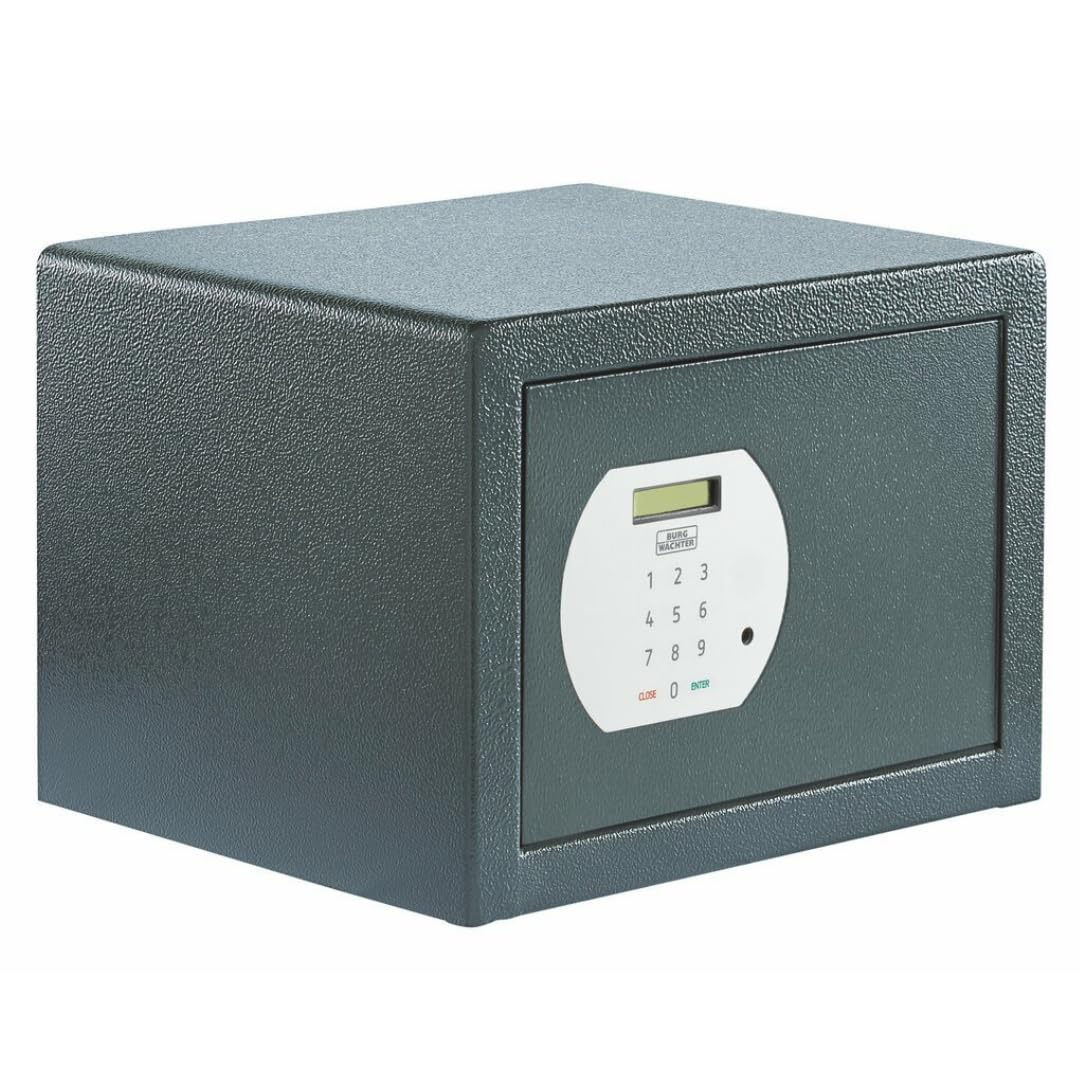 BURG-WÄCHTER Möbeltresor mit elektronischem Zahlenschloss, Inkl. Fachboden, Zur Wand- und Bodenbefestigung, 20,6 l, 12,8 kg, Pure-Safe PS 120 E, anthrazit