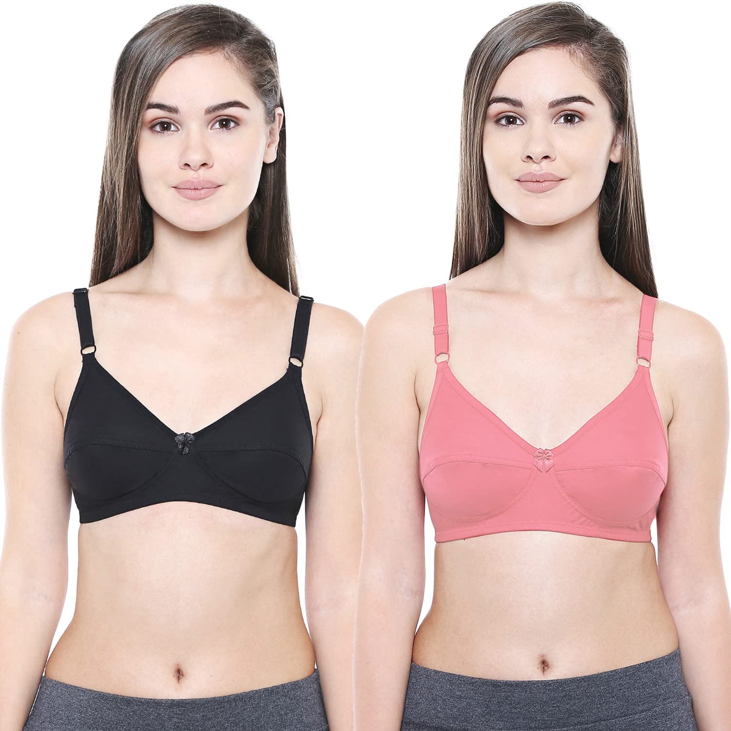 bodycare Women's Cotton Pack Of 2 Perfect Full-Coverage Bra - E5518BCO-picture-19