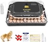 Sailnovo 70 Incubator for Hatching Eggs with Automatic Egg Turning and Auto Humidification, Temperature Control, Egg Candler, Large Incubator for Chicken Eggs, Ducks, Goose, Pigeon and Quail