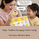 Colors Busy Book Toy for Toddlers & Kids 2–5 Years | Montessori Colour Matching Activity with 80 Reusable Velcro Stickers | Learn 10 Colours, Early Learning Toy, Fine Motor Skills, Travel Quiet Activity gallery image