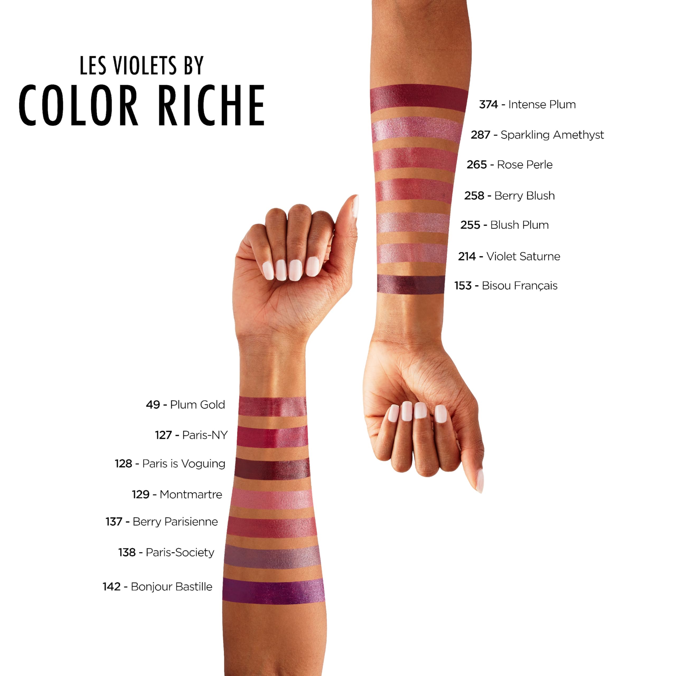 L'Oréal Paris Color Riche Satine Szminka, pomadka do ust, nawilżone, gładkie i idealnie aksamitne usta, 258 Berry Blush, 4,8 g