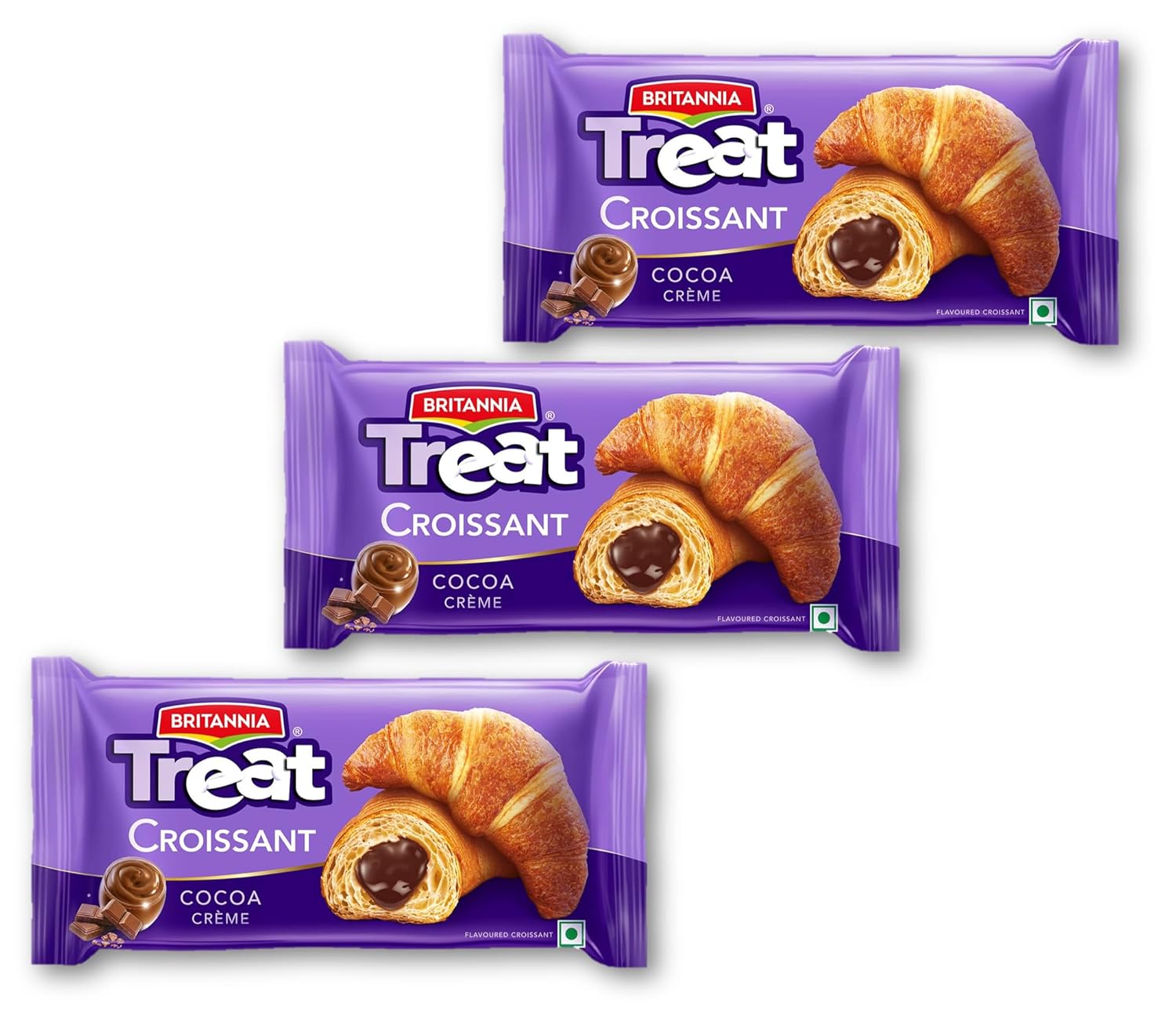 (Unique) Britannia Treat Croissant Cocoa Crème Filling 45g Pack of 3 (Unique) Amazon.in