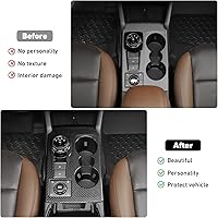 Vista 2 de Linskip Cubierta del Panel de Cambio de Marchas Trim Compatible con Ford Bronco Sport 2025, 2024, 2023, 2022, 2021, Cubierta Decorativa