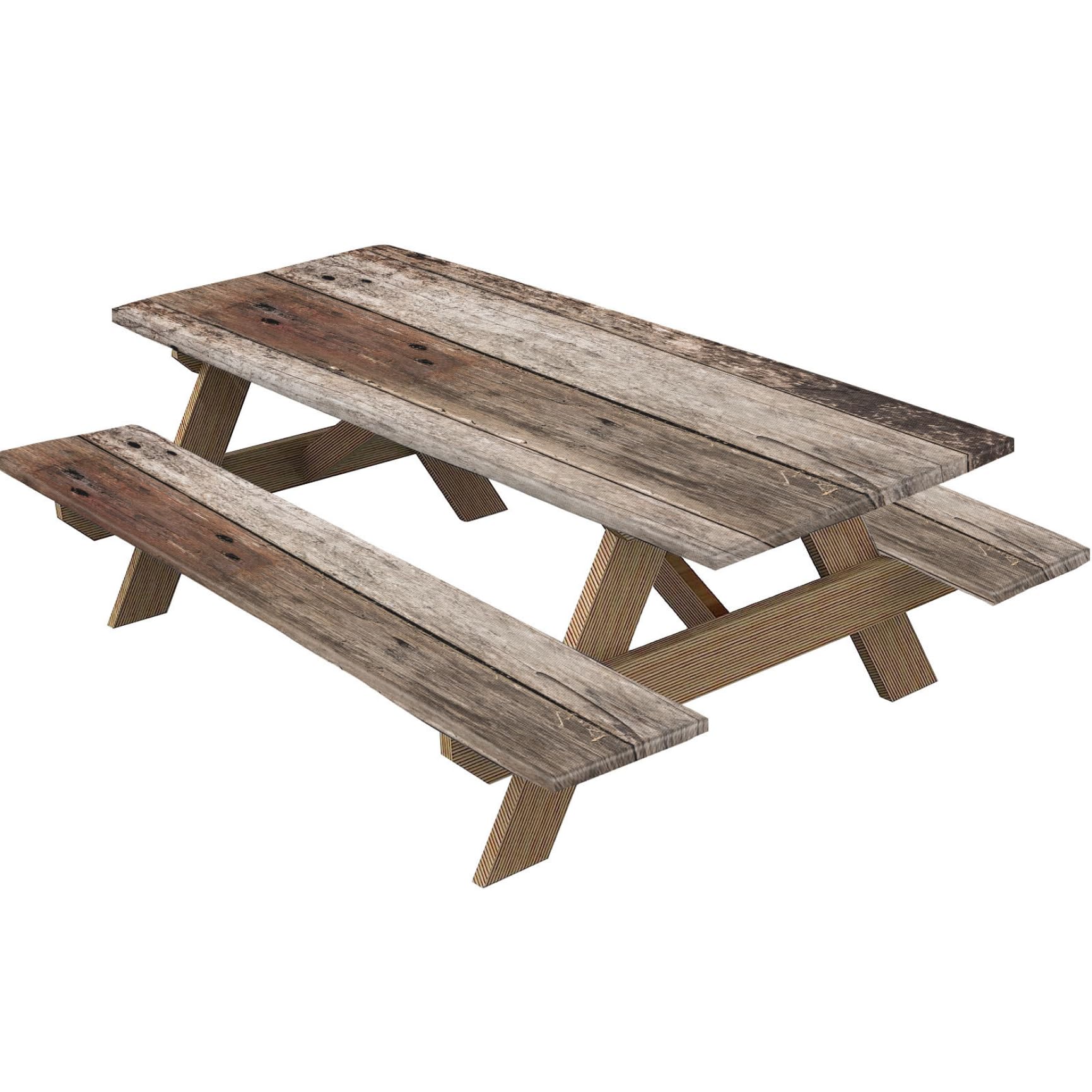 Nappe pique-nique rectangulaire anti-vent et imperméable pour protéger la table de camping