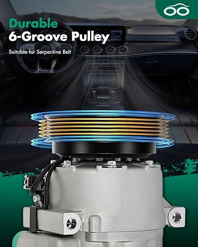 Miniatura 1029 de SCITOO CO 10739C - Compresor de CA compatible con Honda Element 2.4L 2003 2004 2005 2006 2007 2008 2009 2010 2011