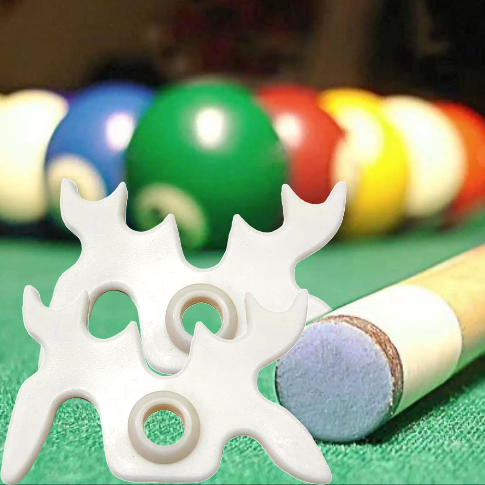 Yueser Billard-Brückenkopf – 2 Stück, Kunststoff, Geweihförmig, 9 Schusspositionen – Leicht, Abnehmbar – Für Poolbillard, Snooker, Club Oder Party Yueser Billard-Brückenkopf – 2 Stück, Kunststoff, Geweihförmig, 9 Schusspositionen – Leicht, Abnehmbar – Für Poolbillard, Snooker, Club Oder Party