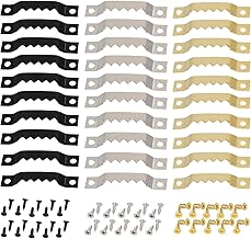 Pack of 30 Picture Hooks, Picture Hangers with Screws, Picture Hangers, Hangers for Pictures, Hooks for Picture Frames, Single Sided Serrated Picture Hanging for Paintings, Picture Frames Artworks