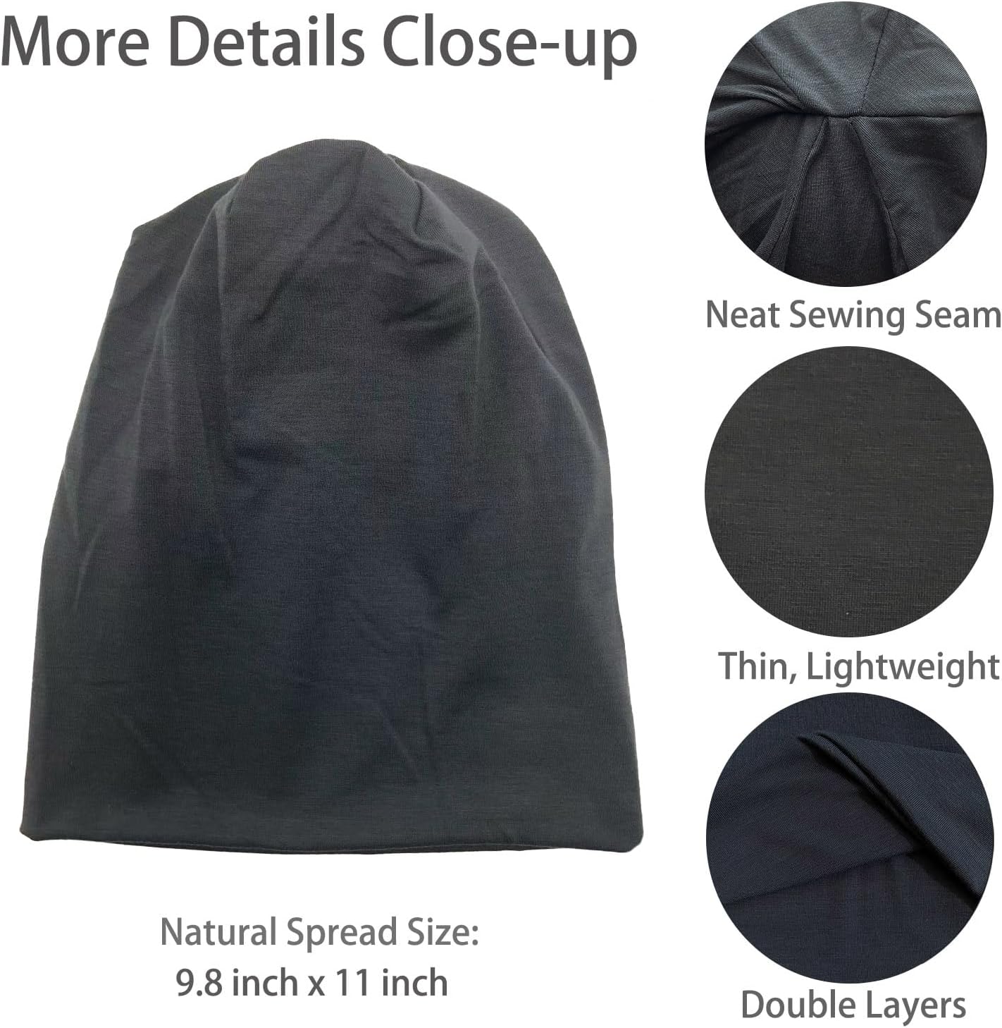 JarseHera Slouchy Beanie for Men Women Baggy Headwear Chemo Caps Cancer Hats - Image 3