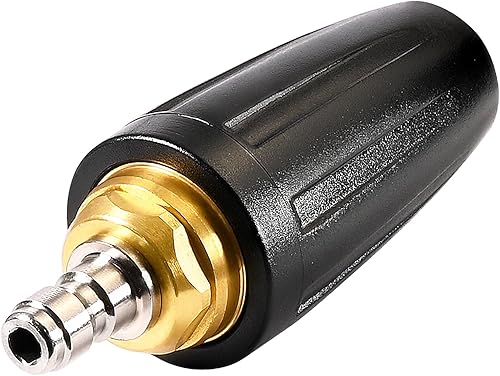 Miniatura 7 de YAMATIC Boquilla turbo con puntas de lavadora a presión, 360 giratorio Turbo 3000 PSI Max 3500 PSI con conector rápido de 14 pulgadas para limpiar
