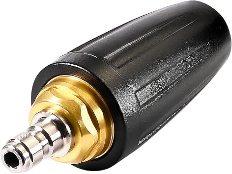 YAMATIC Pressure Washer Tips Turbo Nozzle, 360 Rotating Spray Turbo 3600 PSI 4.0GPM with 1/4" Quick Connector, Compatible with Ryobi, Greenworks, Craftsman, Troybilt, Simpson