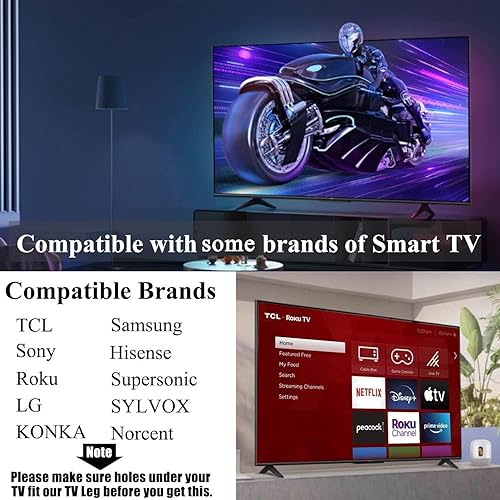 Miniatura 5 de Patas universales para TV Vizio RCA Roku de repuesto para Smart TV de 40 pulgadas, 42 pulgadas, 45 pulgadas, 46 pulgadas, 49 pulgadas, 50 pulgadas,