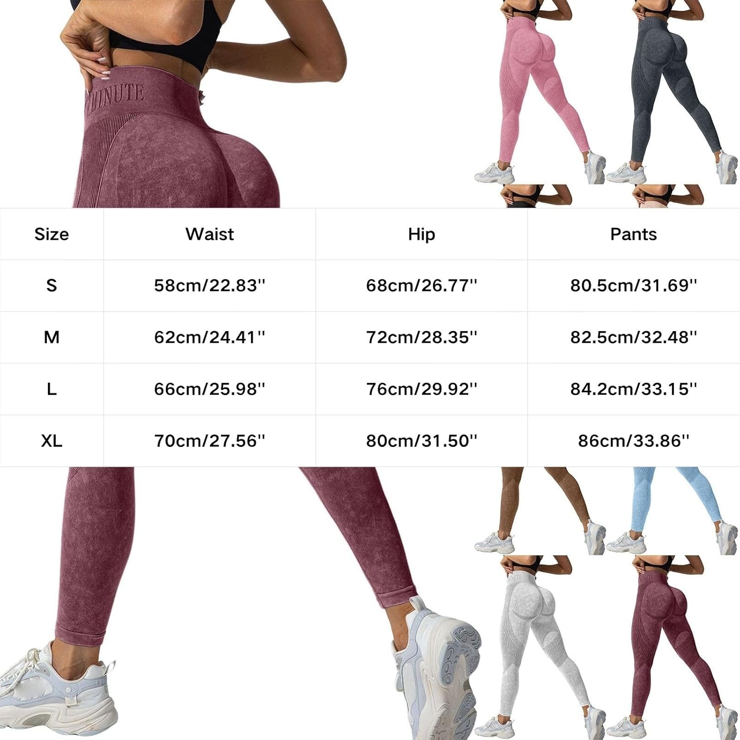 Anti Cellulite Leggings Resistance Band Leggings Womens Booty Butt Lifting Tummy Control Scrunch Butt Compression Legging - Image 5