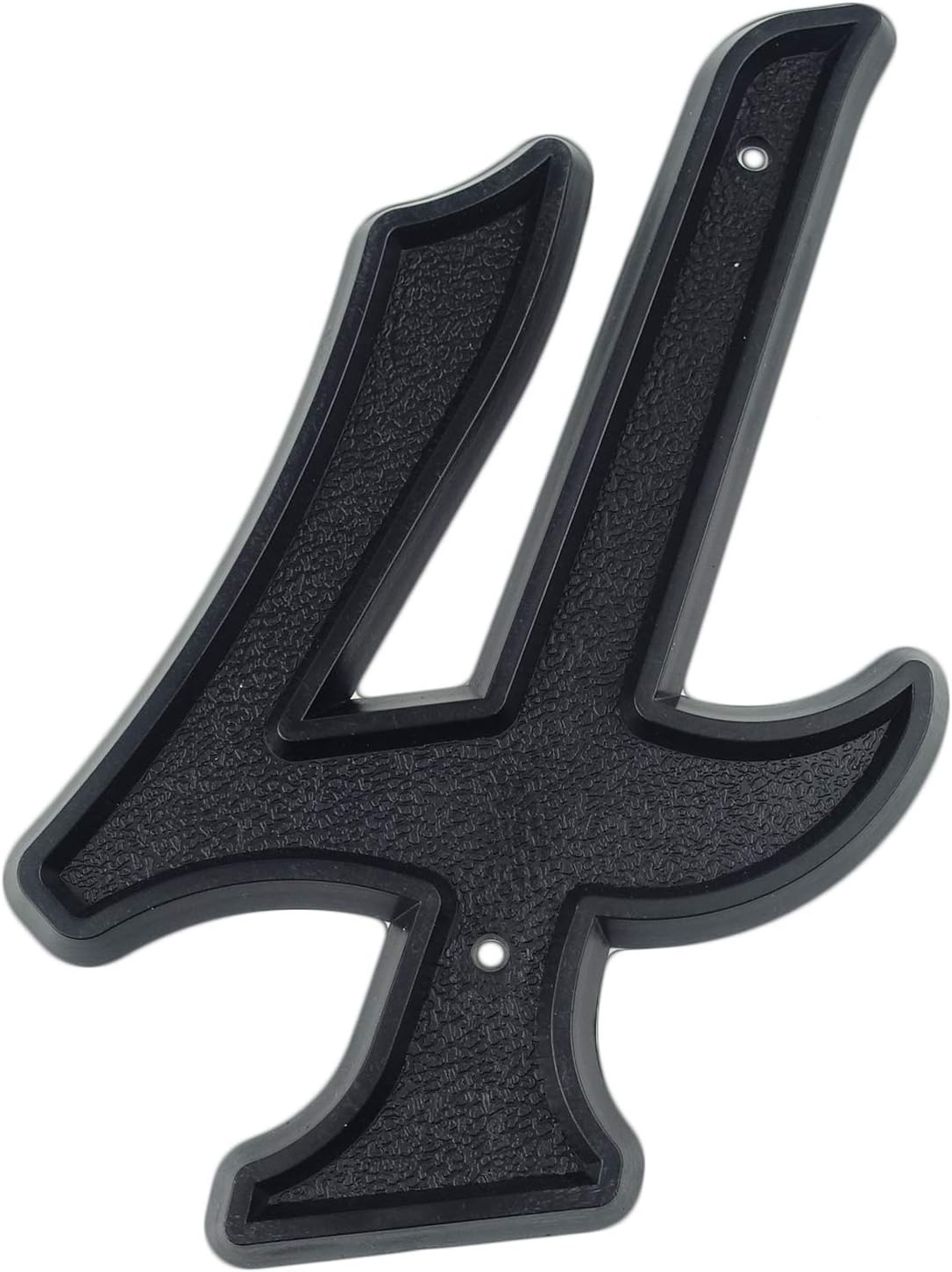 HASWARE 5.5 inch House Number Modern Door Numbers Street Home Address Numerals,Black ABS Plastic (4)