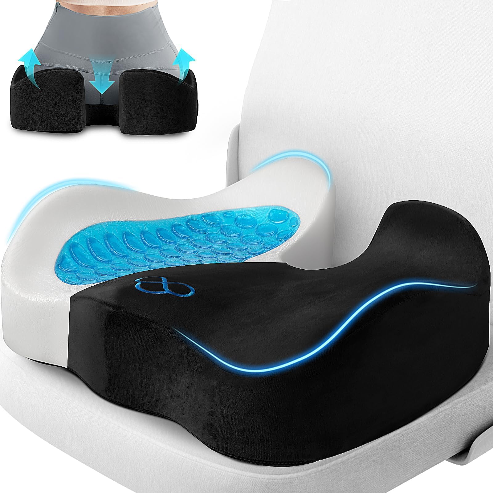 ComfiLife Gel Enhanced Seat Cushion Office Chair Cushion