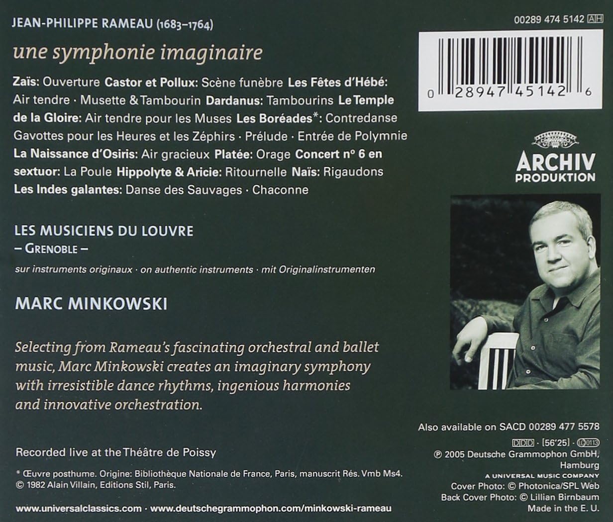 Rameau - une symphonie imaginaire / Les Musiciens du Louvre - Marc Minkowski