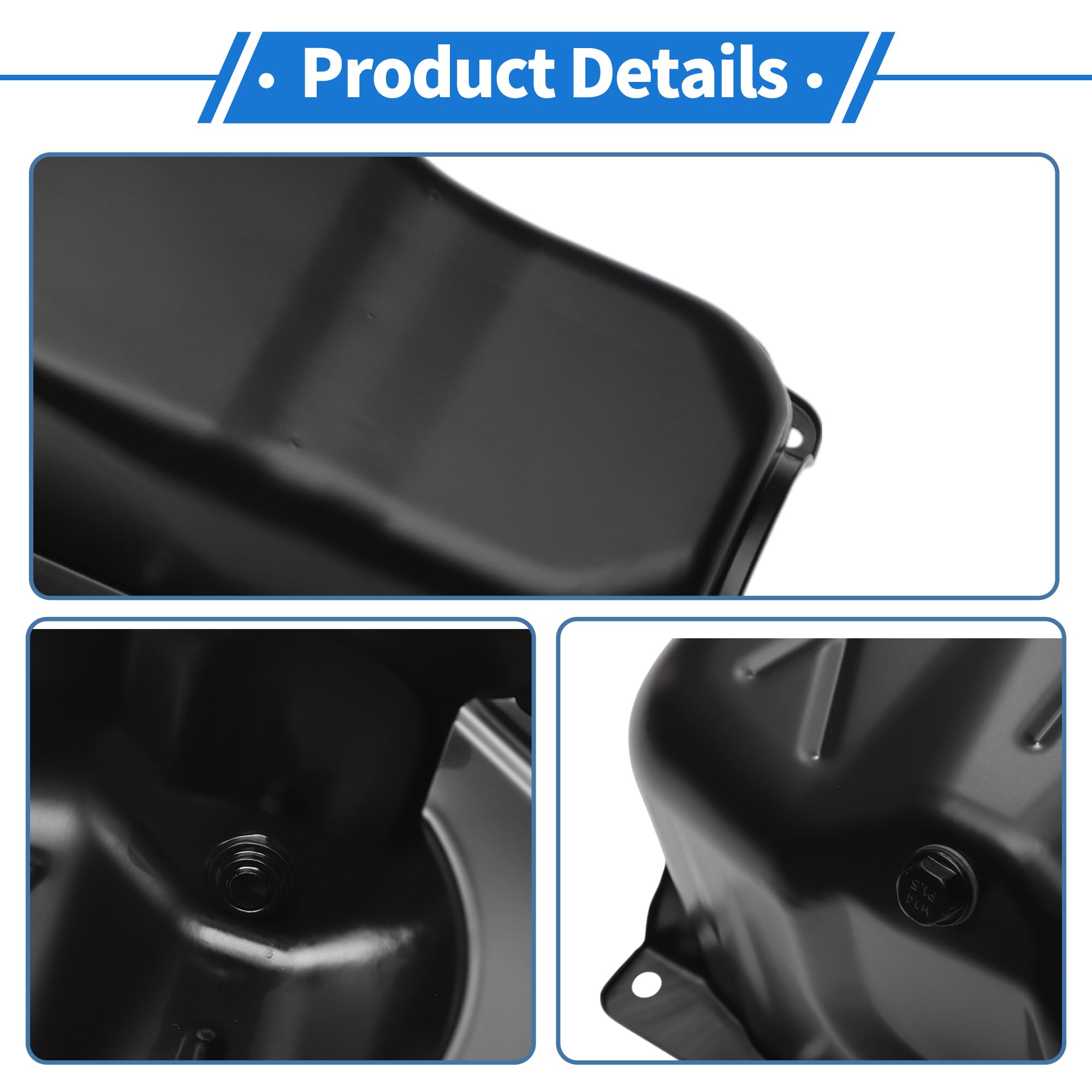 No.10055761/10147897/12524690/14088506 Coppa dell'olio del motore Coppa dell'olio del cambio per Chevrolet Blazer 1994 Lega di alluminio Nero