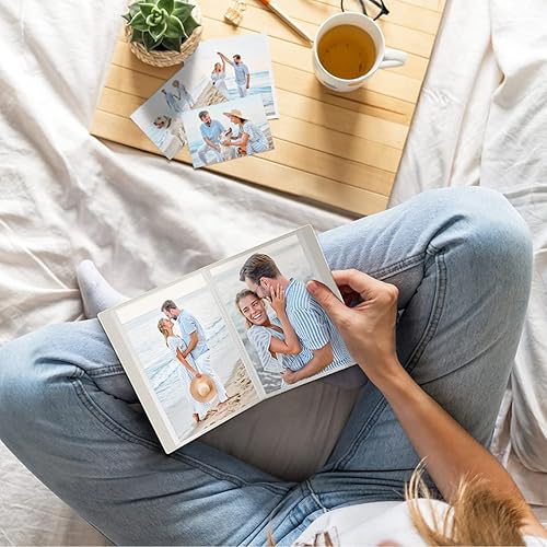 Miniatura 7 de CRANBURY Álbum de fotos pequeño de 5 x 7 pulgadas (marfil), paquete de 2 libros de fotos de plástico, 24 bolsillos para mostrar 48 imágenes, mini