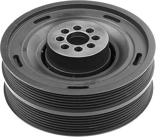 A-Premium Polea del cigüeñal del equilibrador armónico del motor - DOHC V6 3.0L V8 4.0L - Compatible con coches Audi - A4 A5 A6 A7 A8 Quattro, S4,