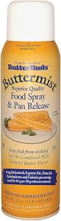 Butter Buds Buttermist – Food Spray & Pan Release High-Smoke Point Cooking Oil Spray Made with Natural Butter Flavor, 17 Oz
