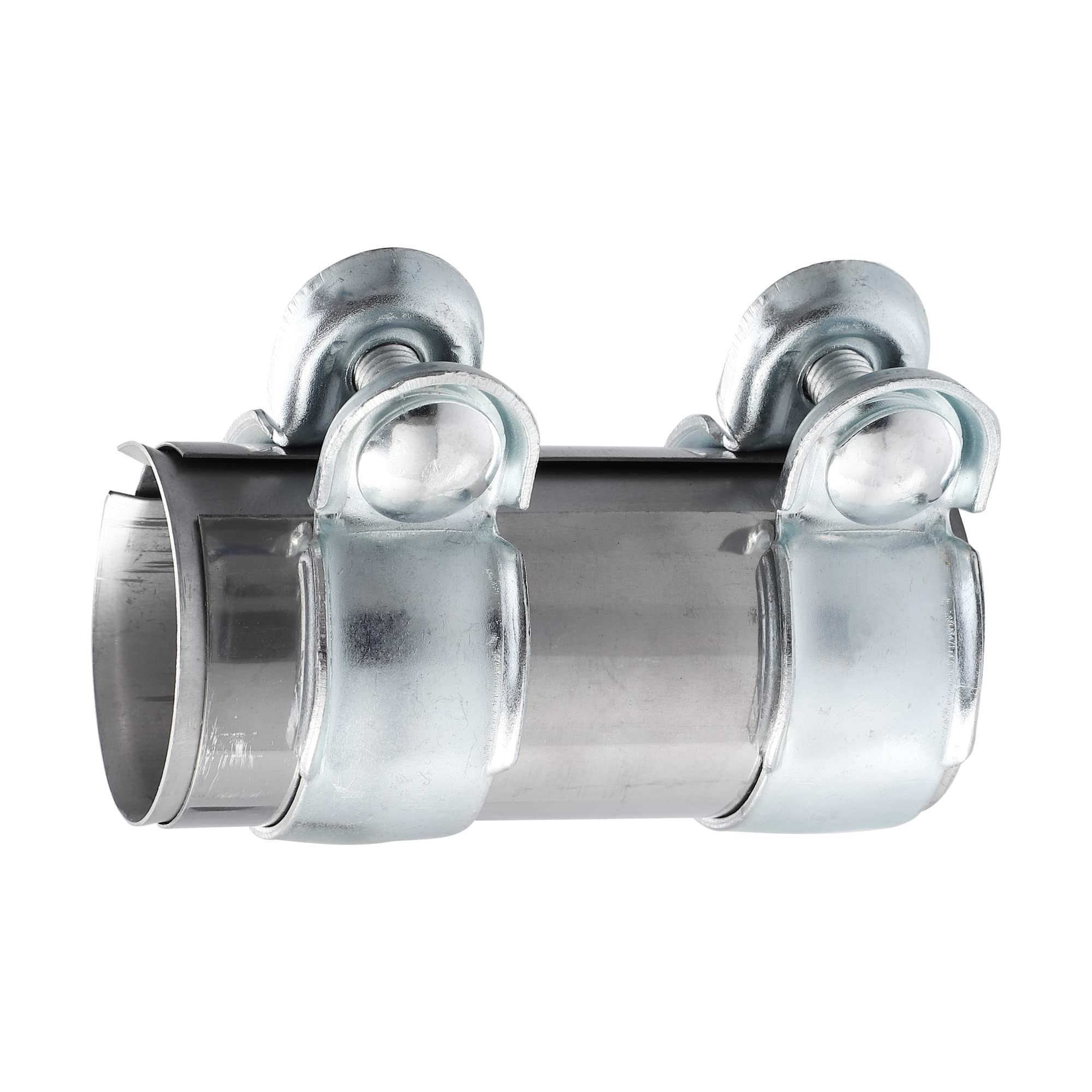 Raccord D'échappement X AUTOHAUX 65mm - Manchon Réglable Acier Inox, Facile à Monter Sans Soudure