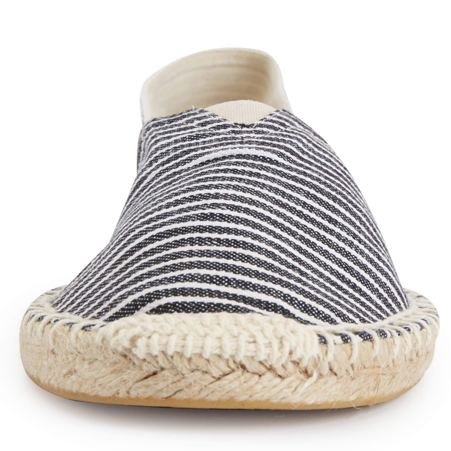 Espadrilles en Toile à Rayées Style à Enfiler Homme