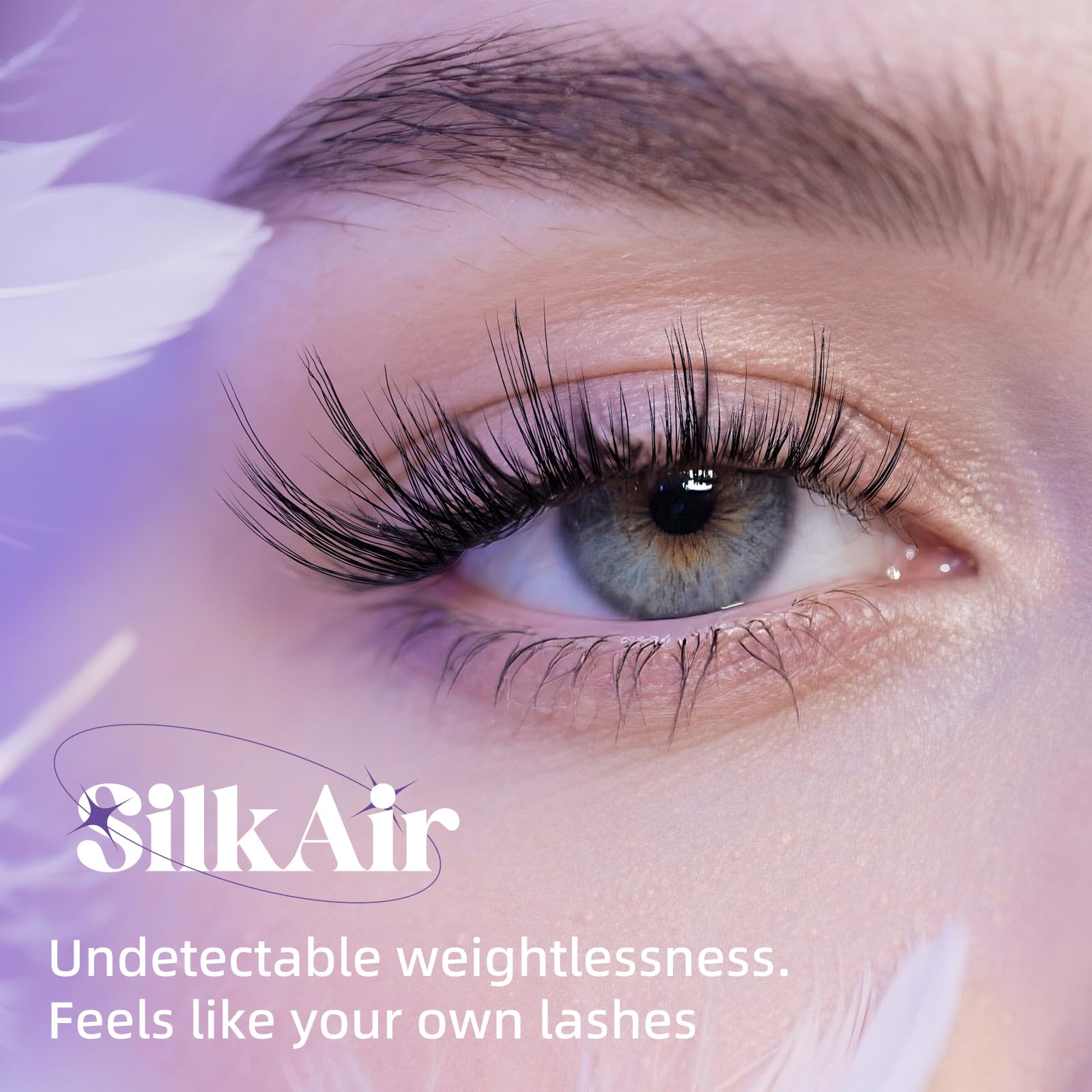 BelleQiana Silk Air Individual EyelashesFeather-Light Ultra-Soft Band Lashes - Image 2