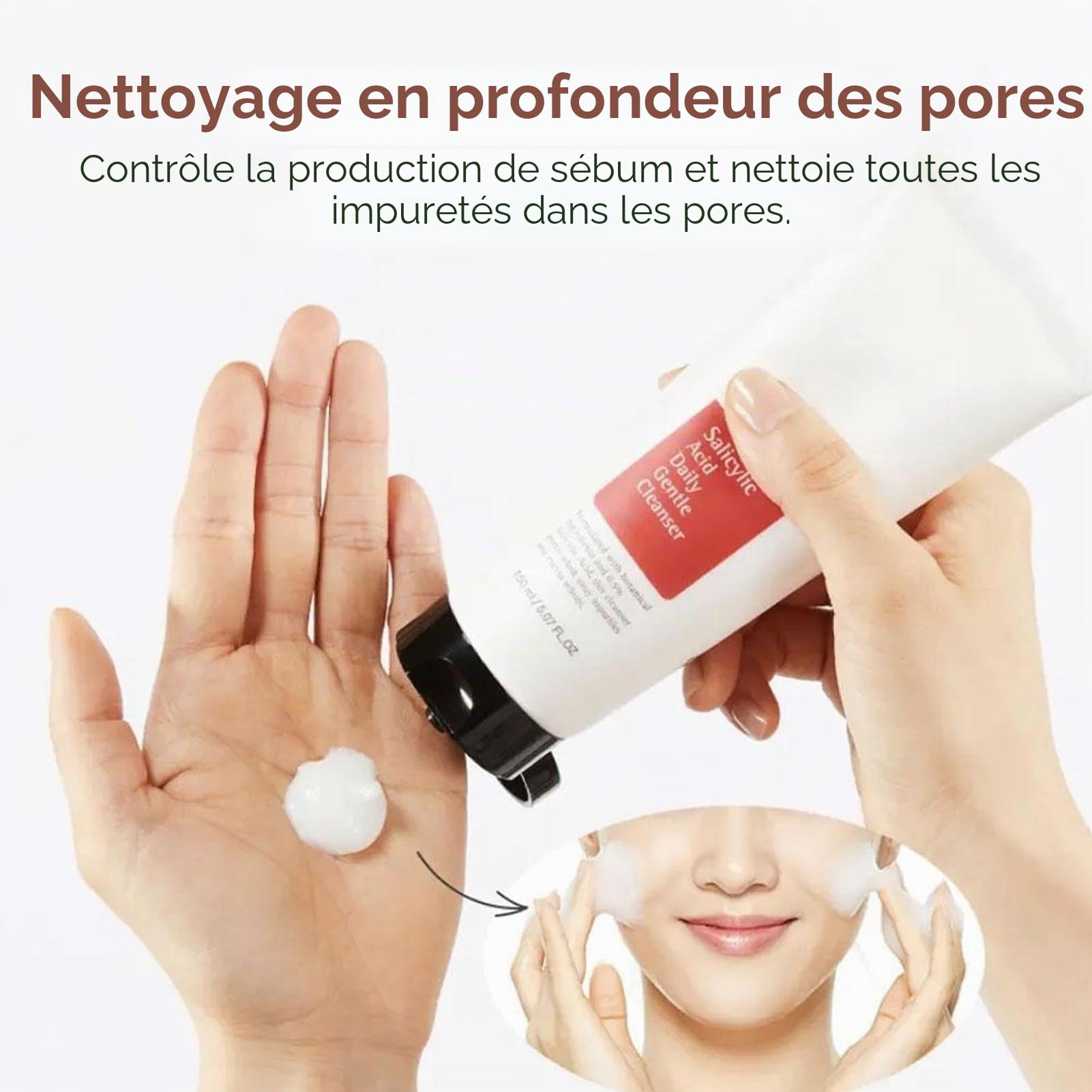 Acide salicylique nettoyant doux quotidien 150 ml (1 pièce)