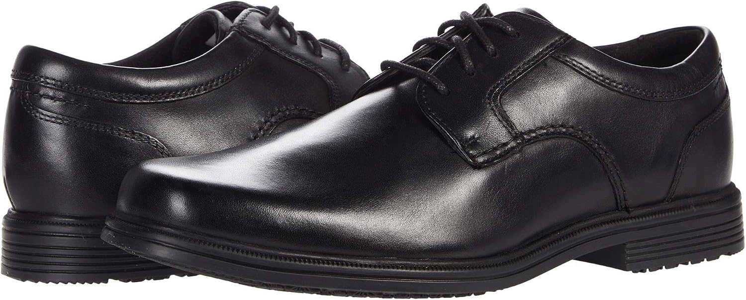 Amazon | Rockport Taylor Waterproof Plain Toe Black 6.5 W (EE