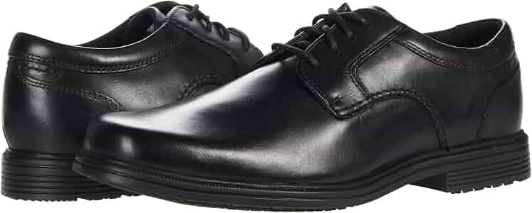 Amazon.com | Rockport Taylor Waterproof Plain Toe Black 7 W (EE