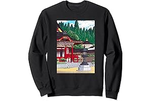 Kuon Temple at Mt Minobu Hasui Kawase Shin-hanga Ukiyo-e Sweatshirt