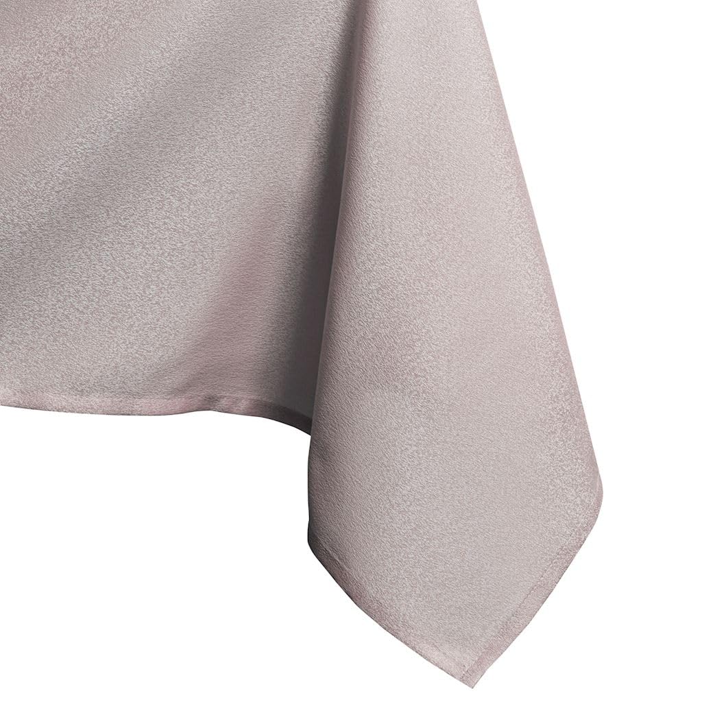 AmeliaHome 80x80 cm Tischdecke Tischtuch Tafeldecke Fleckschutz Lotuseffekt Abwaschbar Wasserabweisend Glänzend Glatt Puderrosa Empire