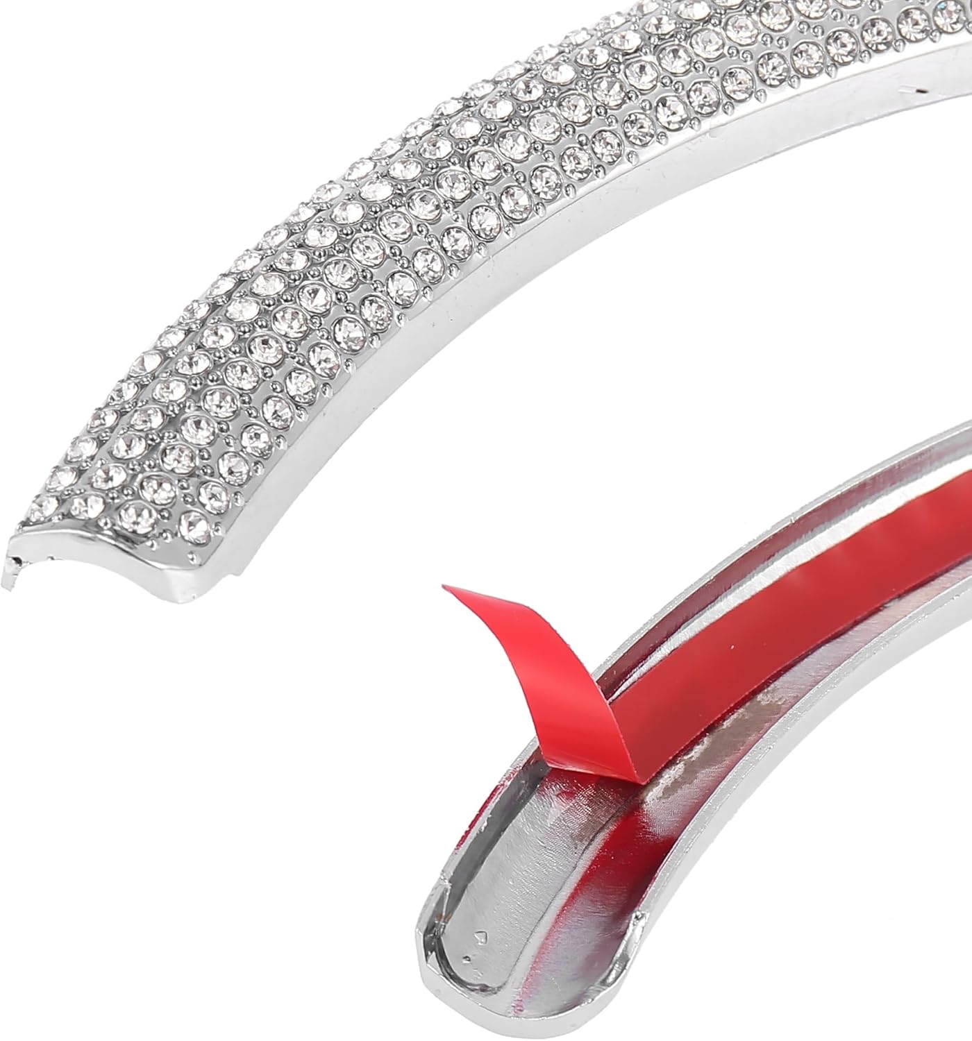 X AUTOHAUX 3pcs Car Bling Rhinestone Steering Wheel Buttons Front Sign Cover Decal Trim for Mercedes Benz a B C E Class CLA CLS SLC GLA GLB