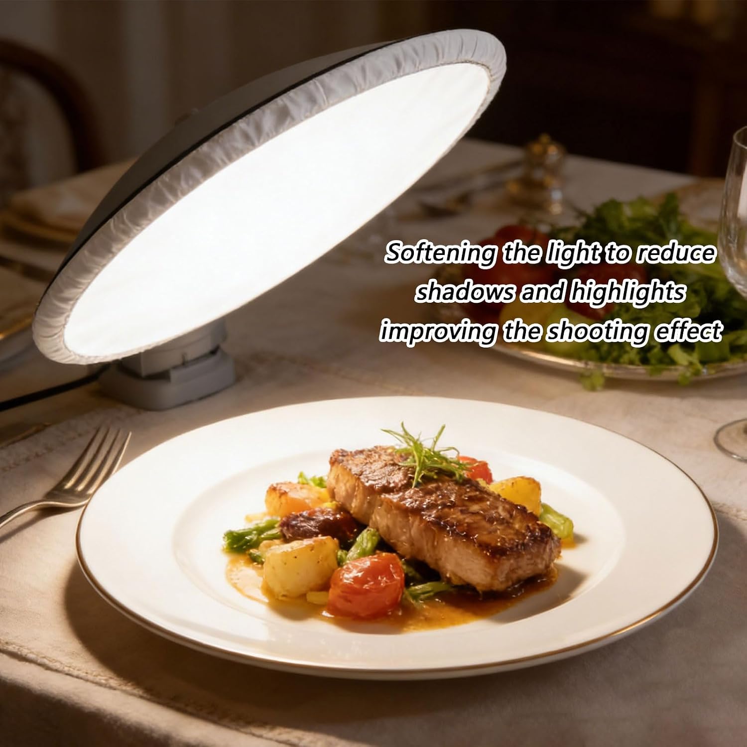 21.65" Professional Lamp Diffuser Cover, Soft Cloth Protective Sock for Light, Indoor Outdoor Photo Lighting Accessory, Photographer Tool for Portrait & Product