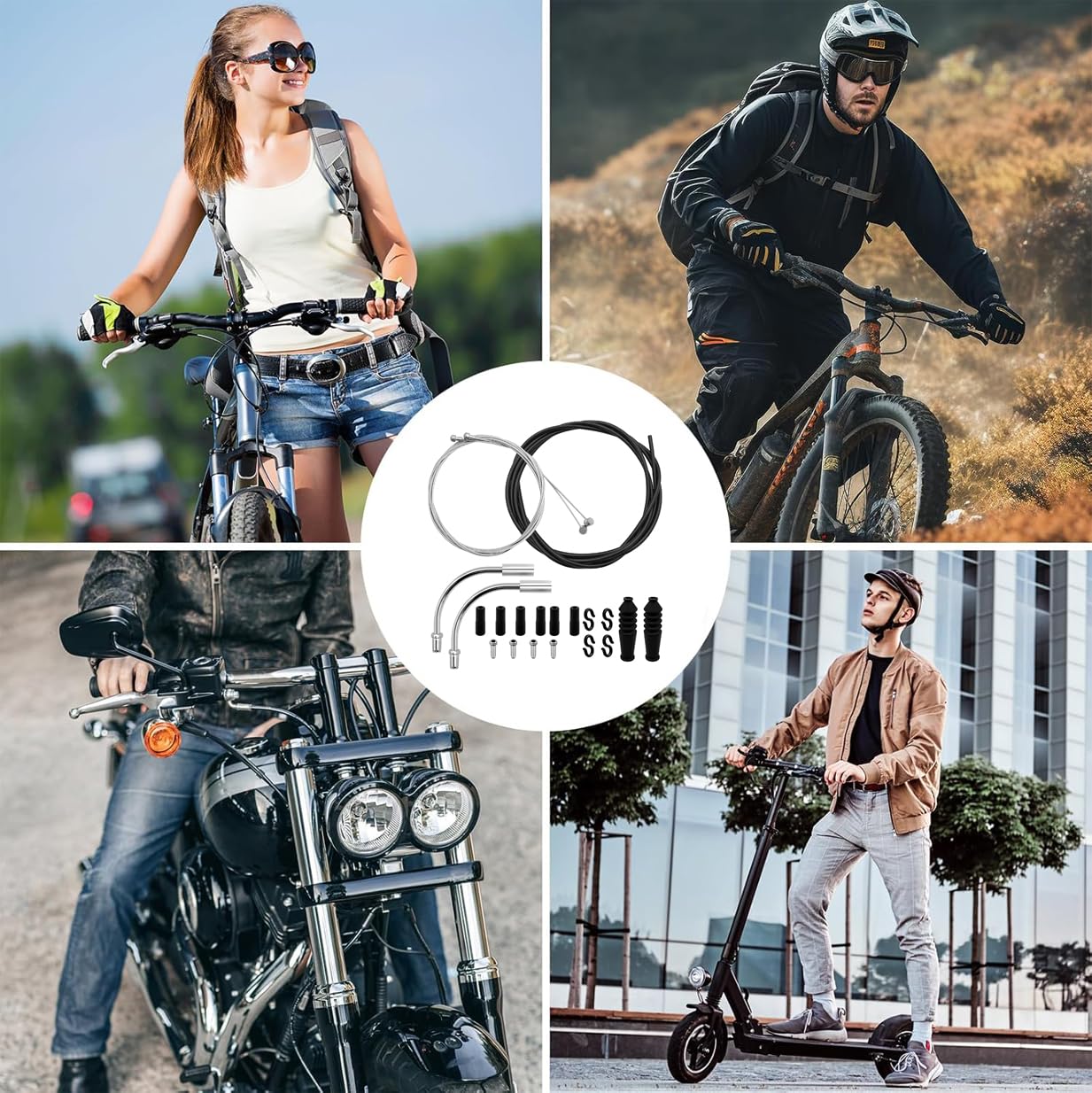Przewody do przerzutki i hamulca rowerowego,Uniwersalne kable wewnętrzne 2.5m,Przedni i tylny kabel transmisyjny do MTB i rowerów szosowych