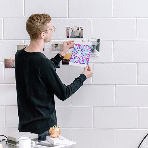 Miniatura 5 de FINGERINSPIRE 4 plantillas de teñido anudado en capas de 5.9 x 5.9 pulgadas, plantilla de pintura reutilizable con patrón de teñido anudado,