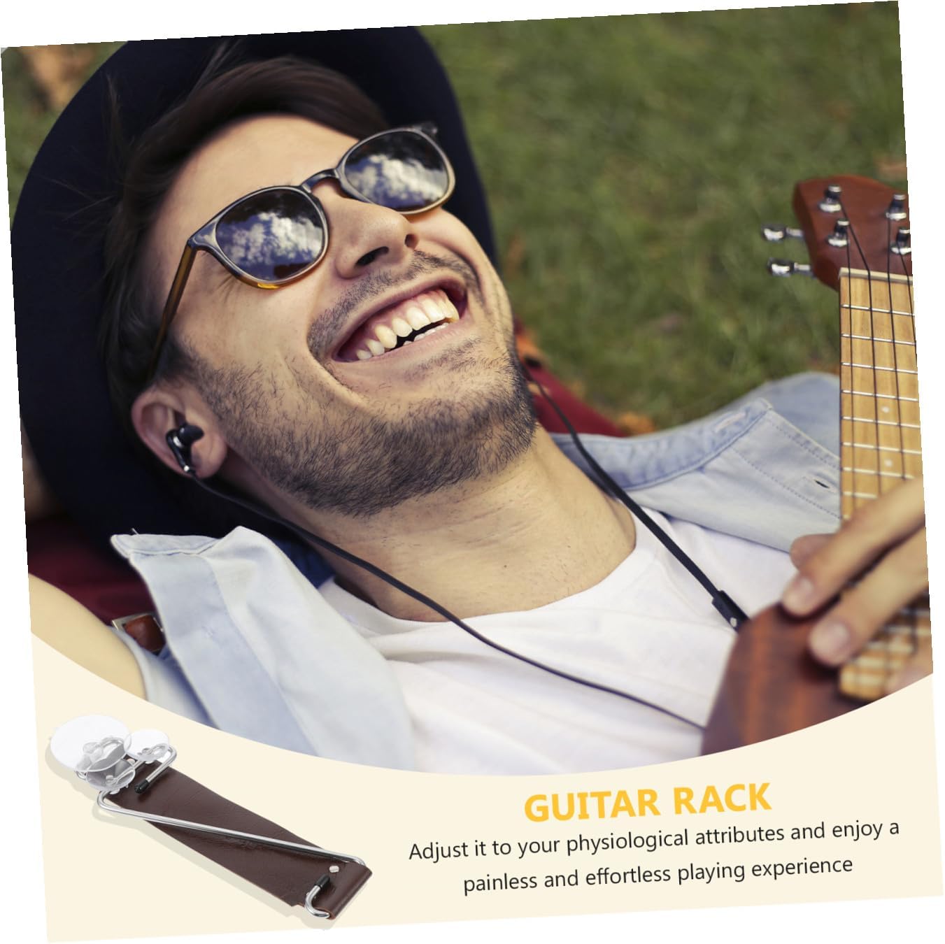 Ergonomic Guitar Foot Stool Z-shape Guitar Rest for Left-hand Players Durable Support for Classical Acoustic Height Non-slip Design