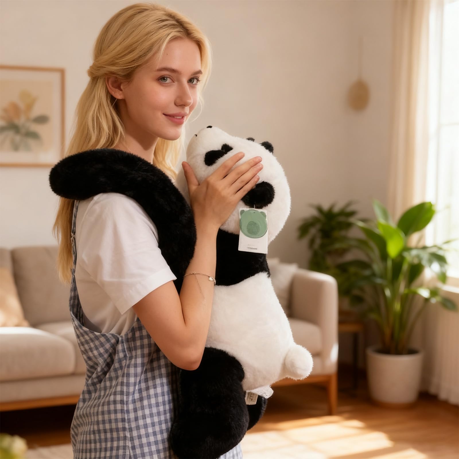 Animale di peluche ponderato, Orsacchiotto ponderato, Animali di peluche ponderati per adulti, Morbido peluche abbracciabile cuscino Panda Teddy Dinosaur