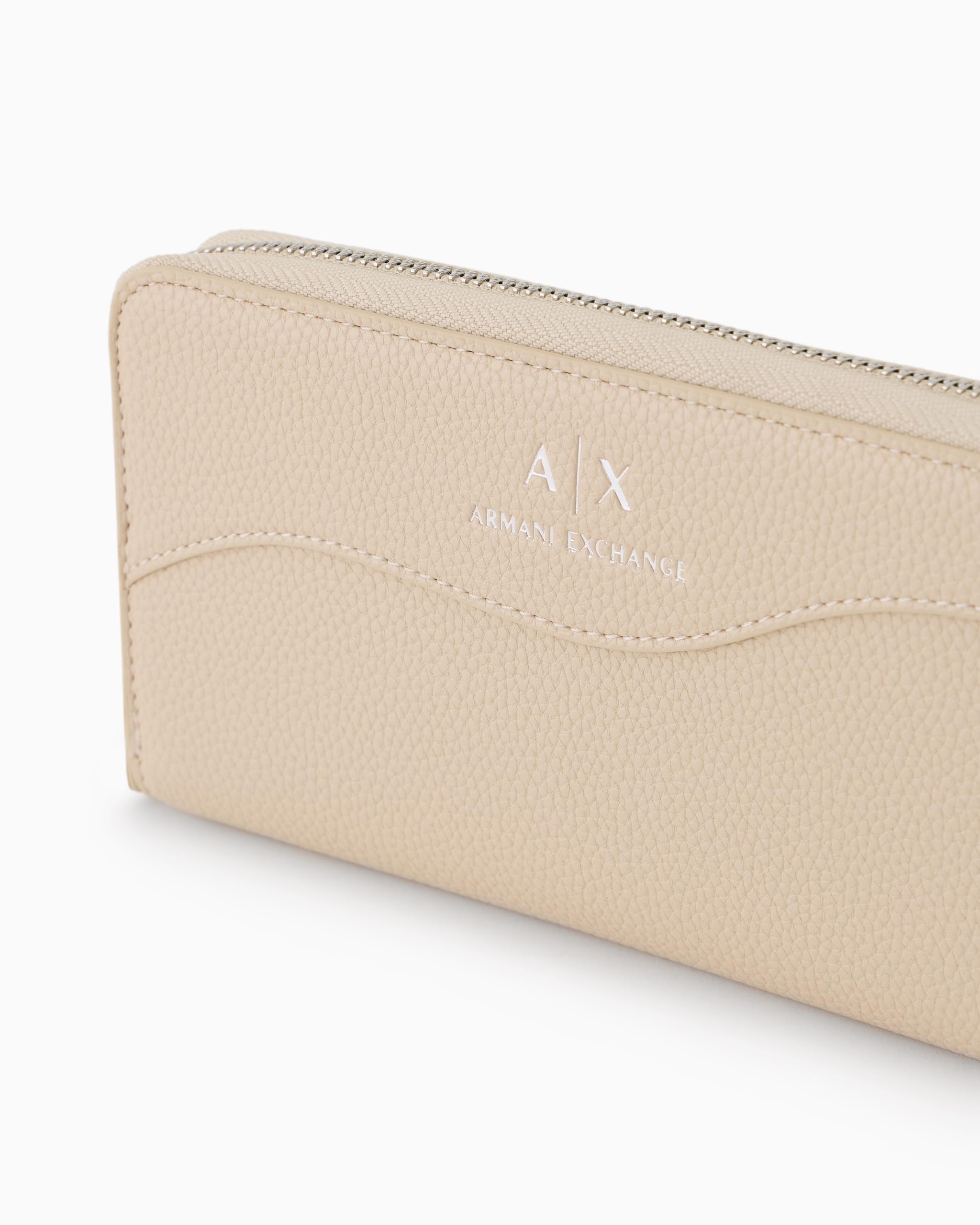 Armani Exchange Women's Exchange Wave Continental Wallet Zip Around, Valley, Valley, talla única
