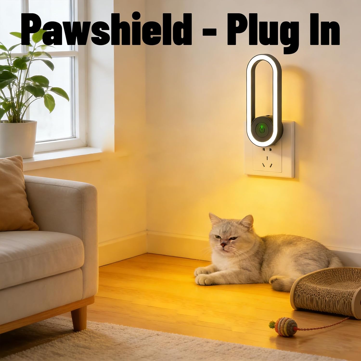 Pawshield - Plug in, Pawshield Ultrasonic Home Guardian for Cats Dogs (5 PCS)